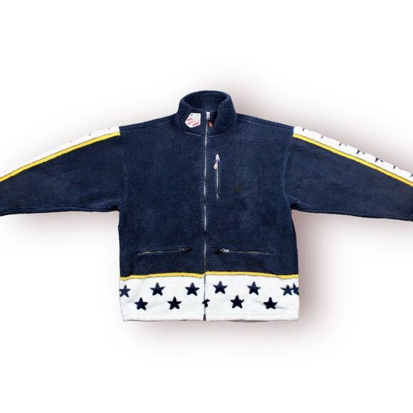 Vintage Spyder USA Ski Team Deep Pile Fleece Zip-Up Jacket - Picture 5 of 9